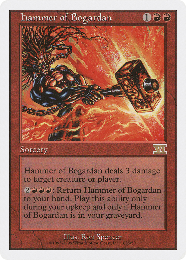 Hammer of Bogardan (6ED-188) [Classic Sixth Edition] MTG Single Wizards of the Coast