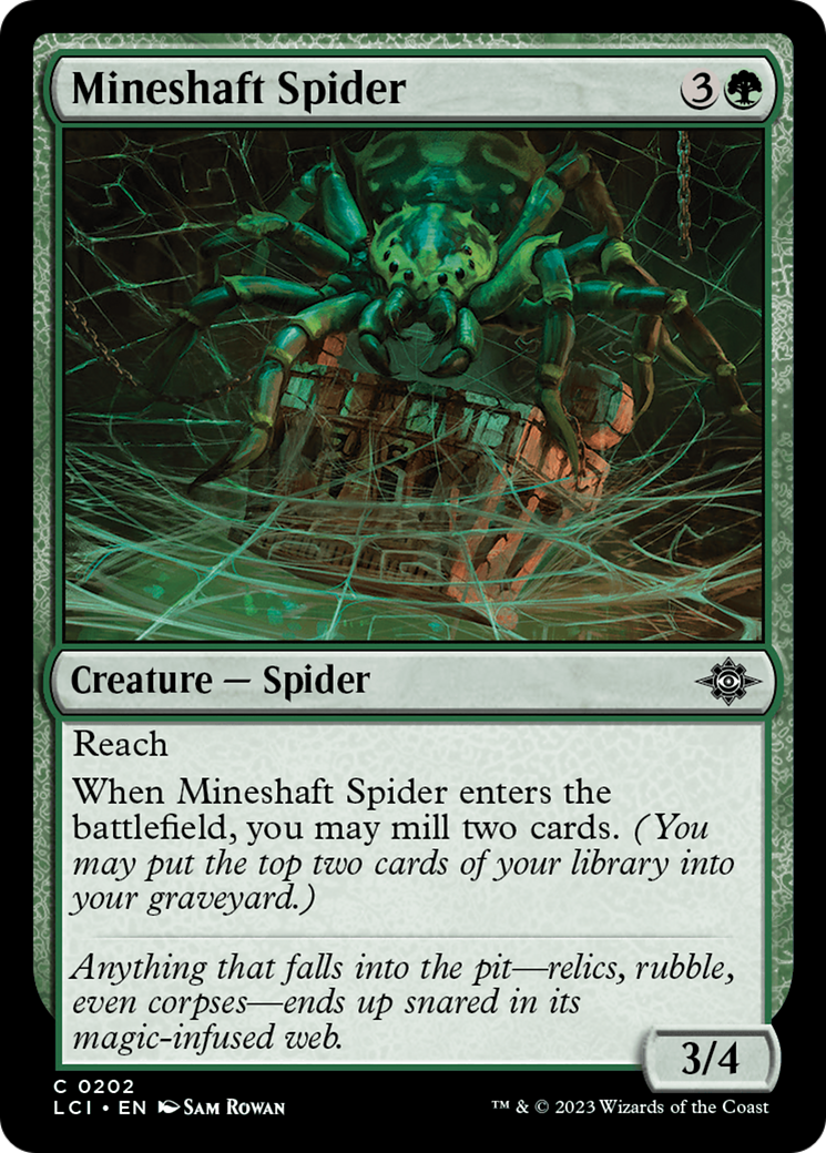 Mineshaft Spider (LCI-202) [The Lost Caverns of Ixalan] MTG Single Wizards of the Coast