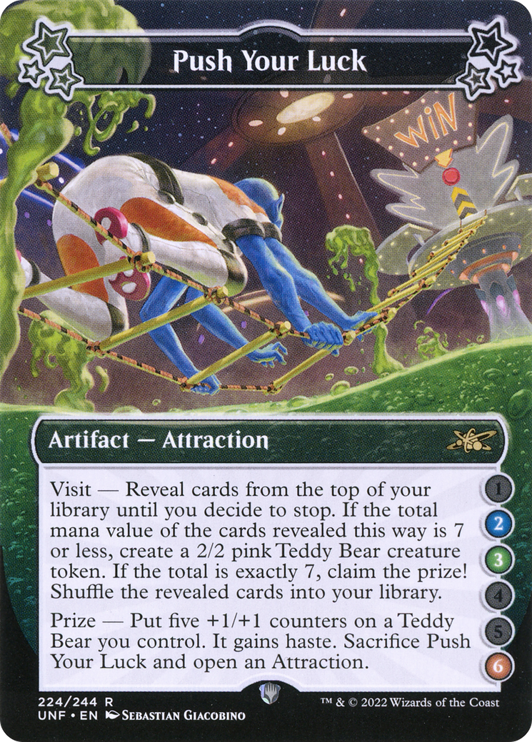 Push Your Luck (UNF-224A) [Unfinity] Foil MTG Single Wizards of the Coast