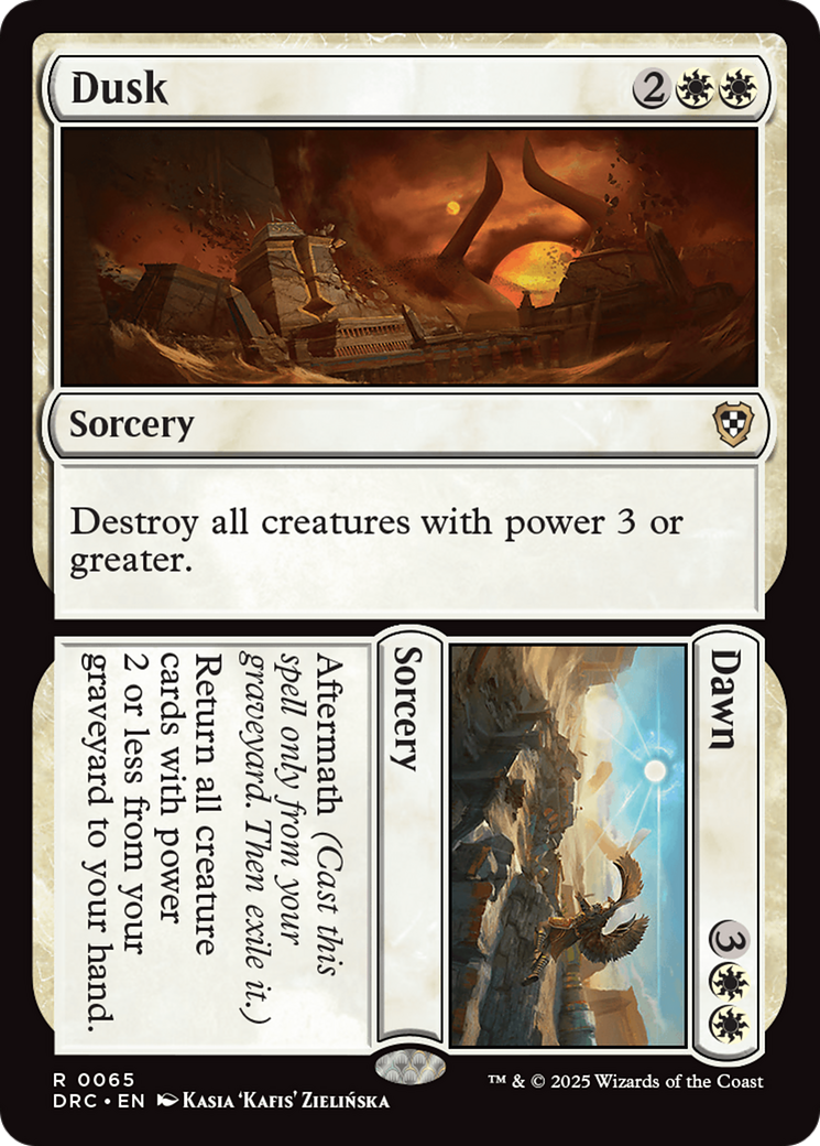 Dusk // Dawn (DRC-065) [Commander: Aetherdrift] MTG Single Wizards of the Coast