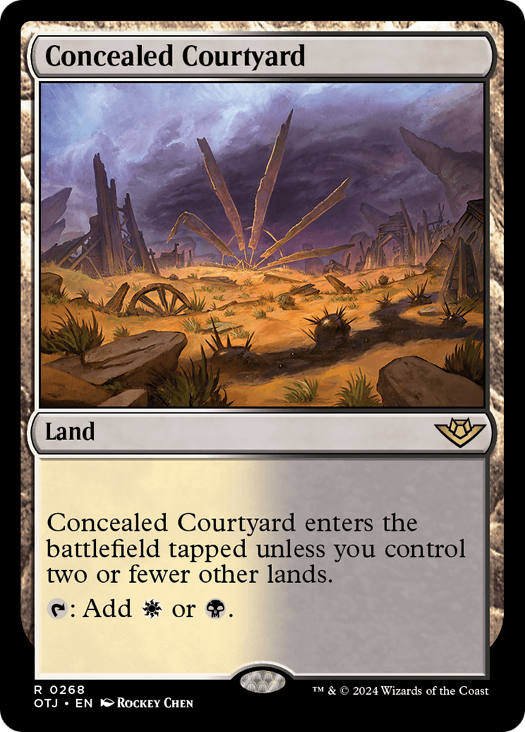 Concealed Courtyard (OTJ-268) [Outlaws of Thunder Junction] MTG Single Wizards of the Coast