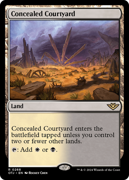 Concealed Courtyard (OTJ-268) [Outlaws of Thunder Junction] MTG Single Wizards of the Coast