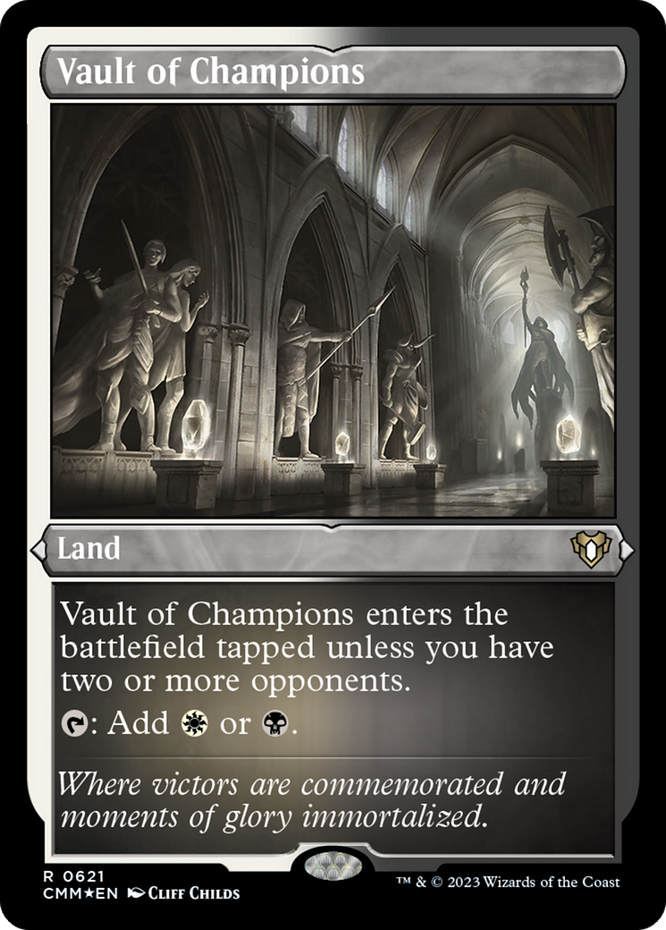 Vault of Champions (CMM-621) [Commander Masters] Etched Foil MTG Single Wizards of the Coast