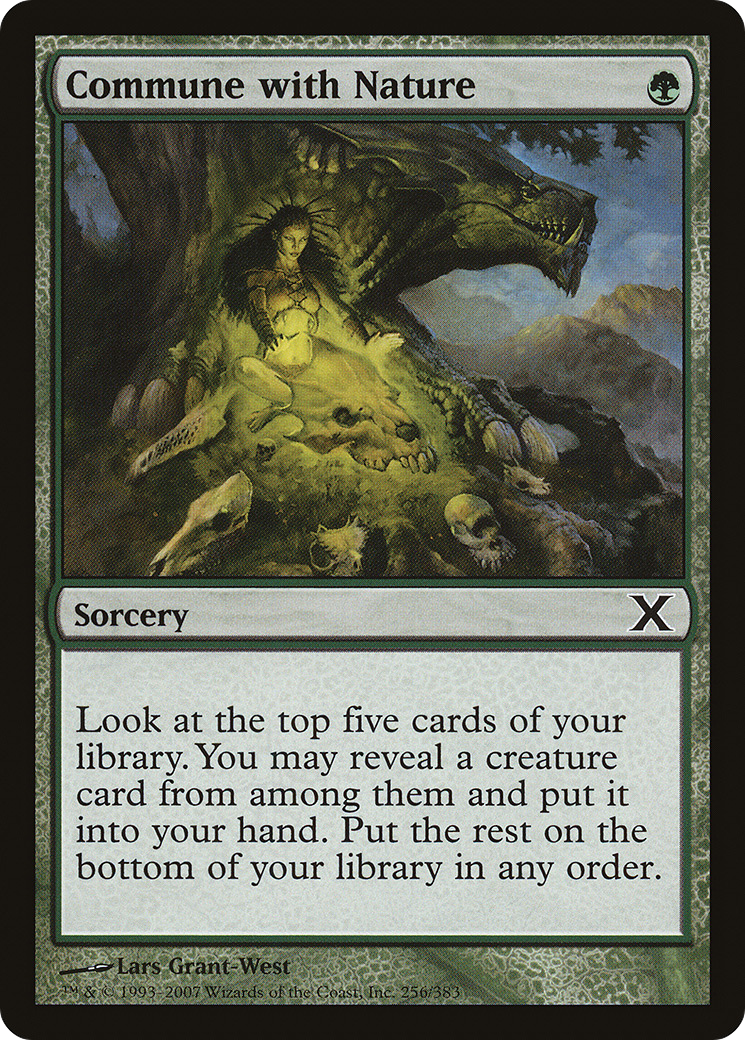 Commune with Nature (10E-256) [Tenth Edition] Foil MTG Single Wizards of the Coast