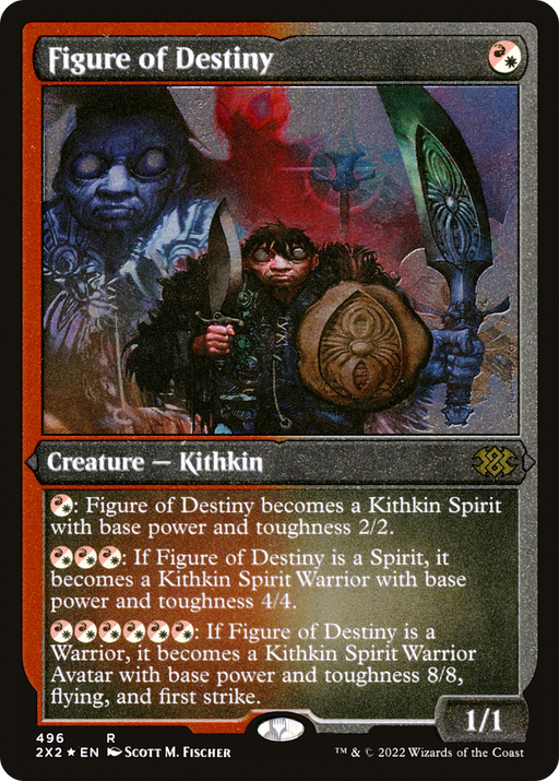Figure of Destiny (Foil Etched) (2X2-496) [Double Masters 2022] Foil MTG Single Wizards of the Coast