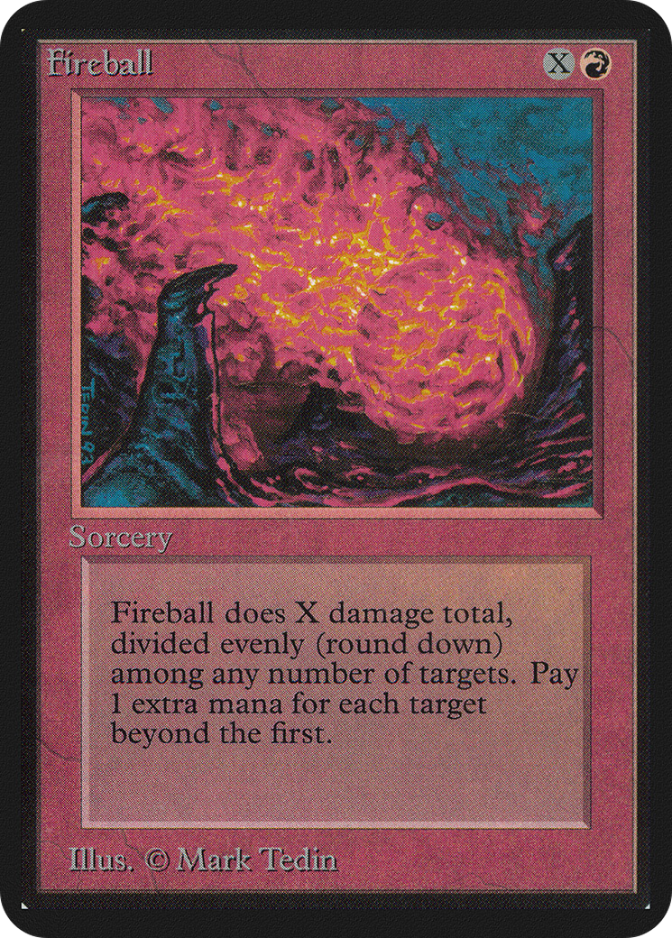 Fireball (LEA-) [Oldschool] Limited Edition Alpha MTG Single Wizards of the Coast