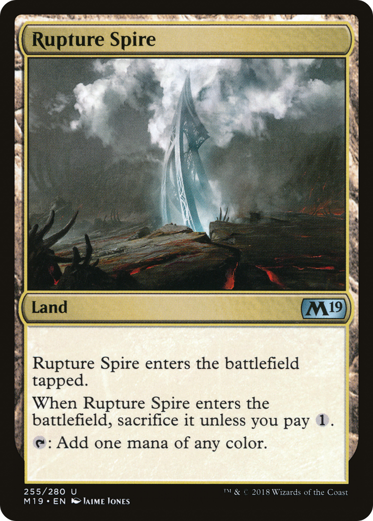 Rupture Spire (M19-255) [Core Set 2019] MTG Single Wizards of the Coast