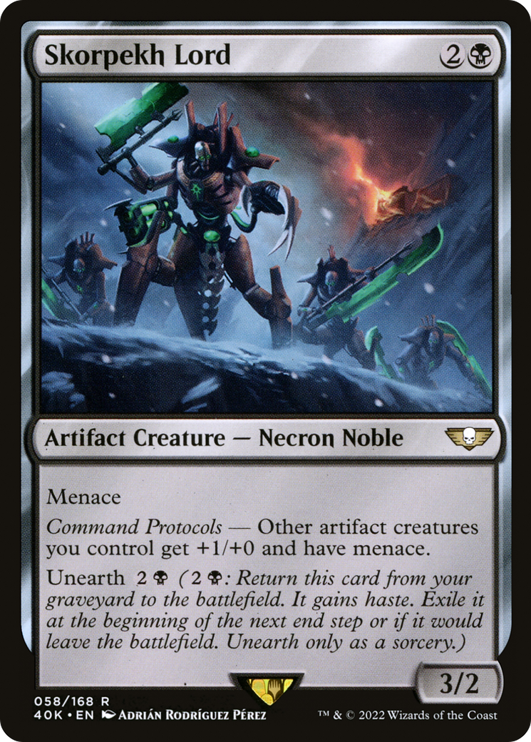Skorpekh Lord (40K-058) [Warhammer 40,000 Commander] MTG Single Wizards of the Coast