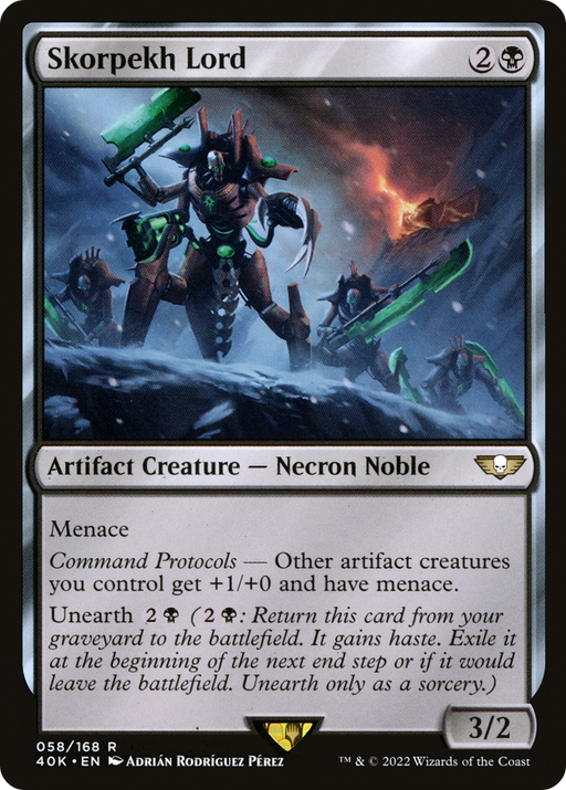 Skorpekh Lord (40K-058) [Warhammer 40,000 Commander] MTG Single Wizards of the Coast