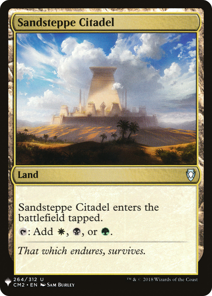 Sandsteppe Citadel (CM2) (LIST-264) [Mystery Booster] The List MTG Single Wizards of the Coast