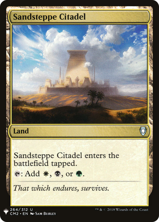 Sandsteppe Citadel (CM2) (LIST-264) [Mystery Booster] The List MTG Single Wizards of the Coast