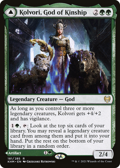 Kolvori, God of Kinship // The Ringhart Crest (KHM-181) [Kaldheim] Foil MTG Single Wizards of the Coast