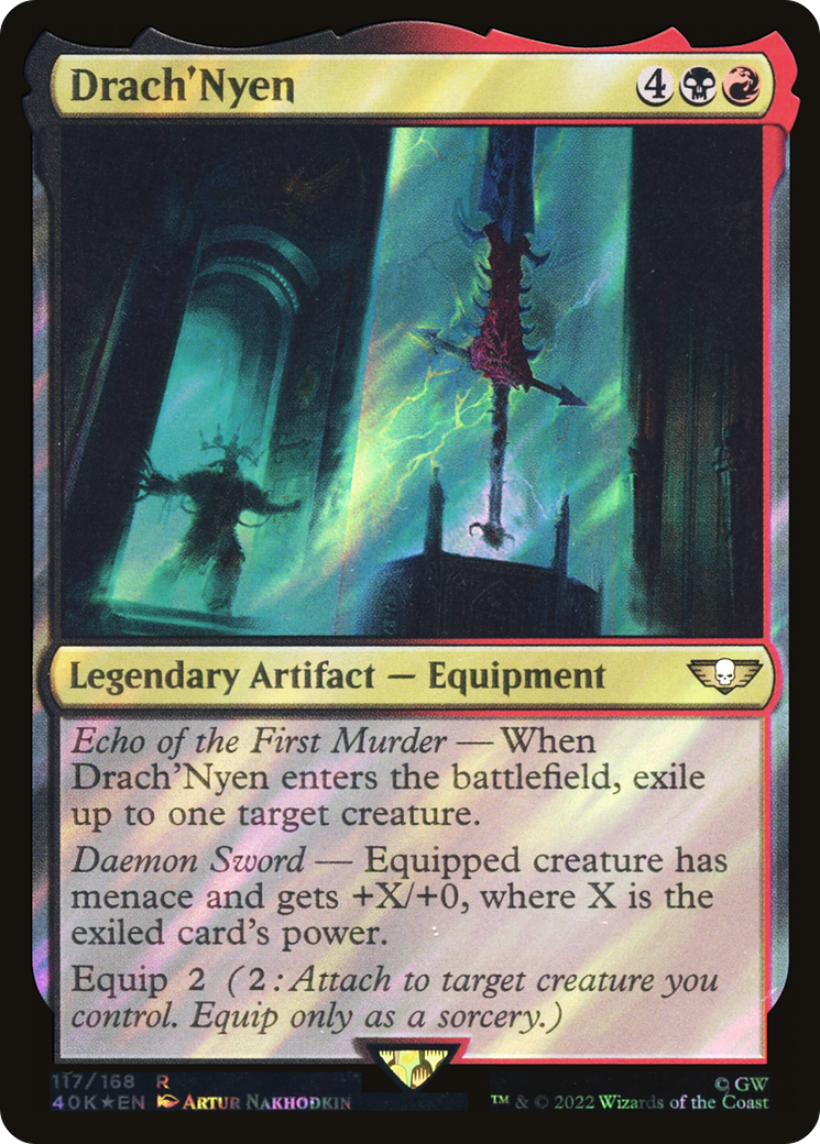 Drach'Nyen (40K-117★) [Warhammer 40,000 Commander] Foil MTG Single Wizards of the Coast