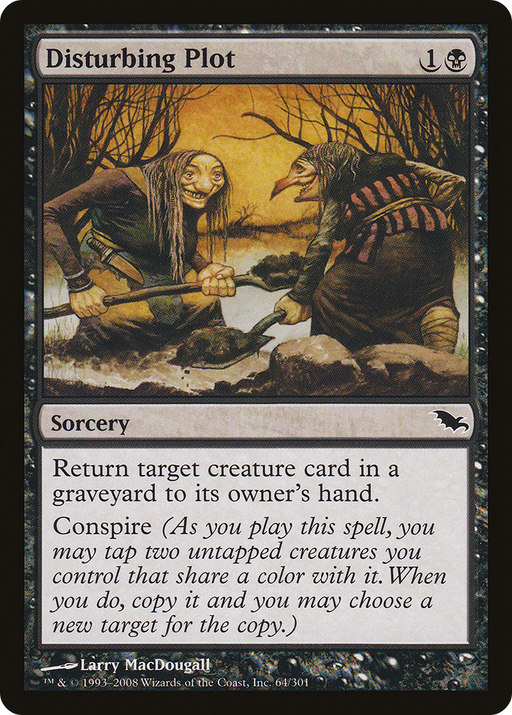 Disturbing Plot (SHM-064) [Shadowmoor] MTG Single Wizards of the Coast
