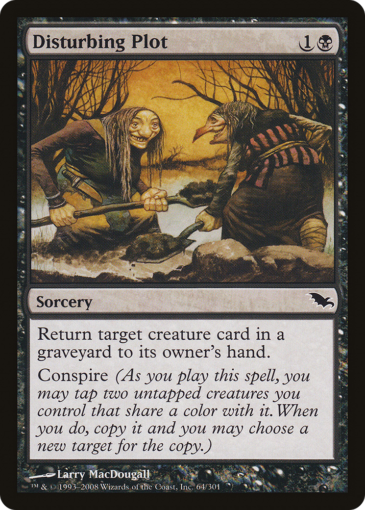 Disturbing Plot (SHM-064) [Shadowmoor] Foil MTG Single Wizards of the Coast