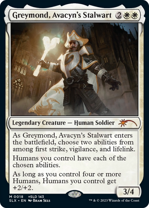 Greymond, Avacyn's Stalwart (SLX-018) [Secret Lair] Universes Within MTG Single Wizards of the Coast