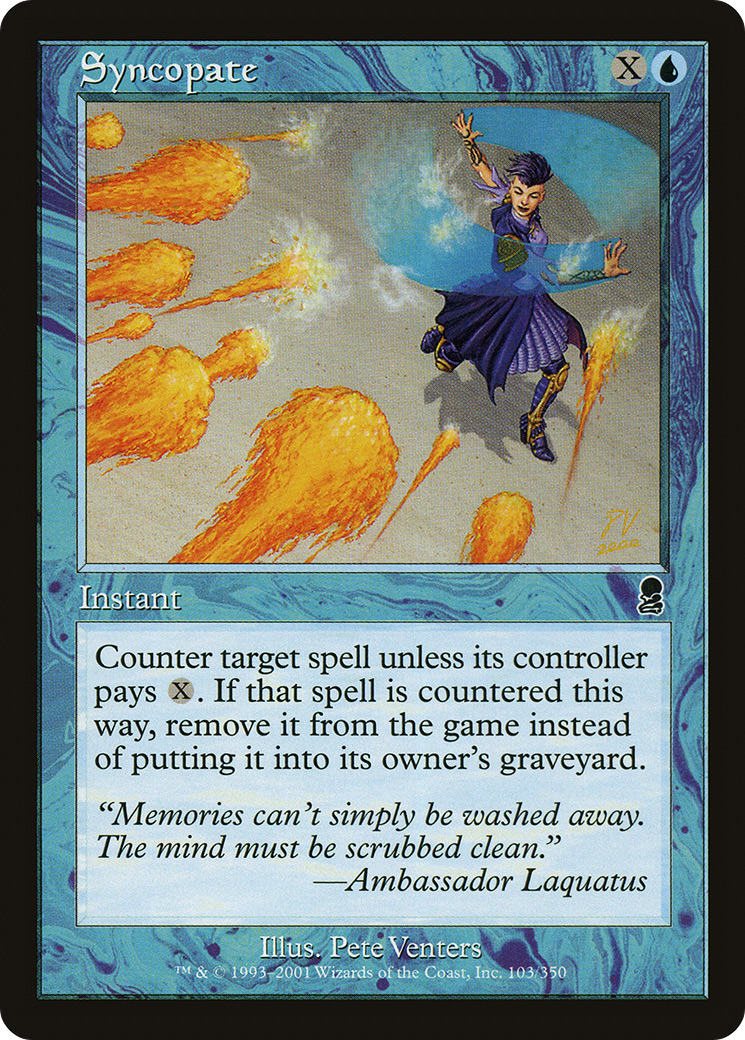 Syncopate (ODY-103) [Odyssey] Foil MTG Single Wizards of the Coast