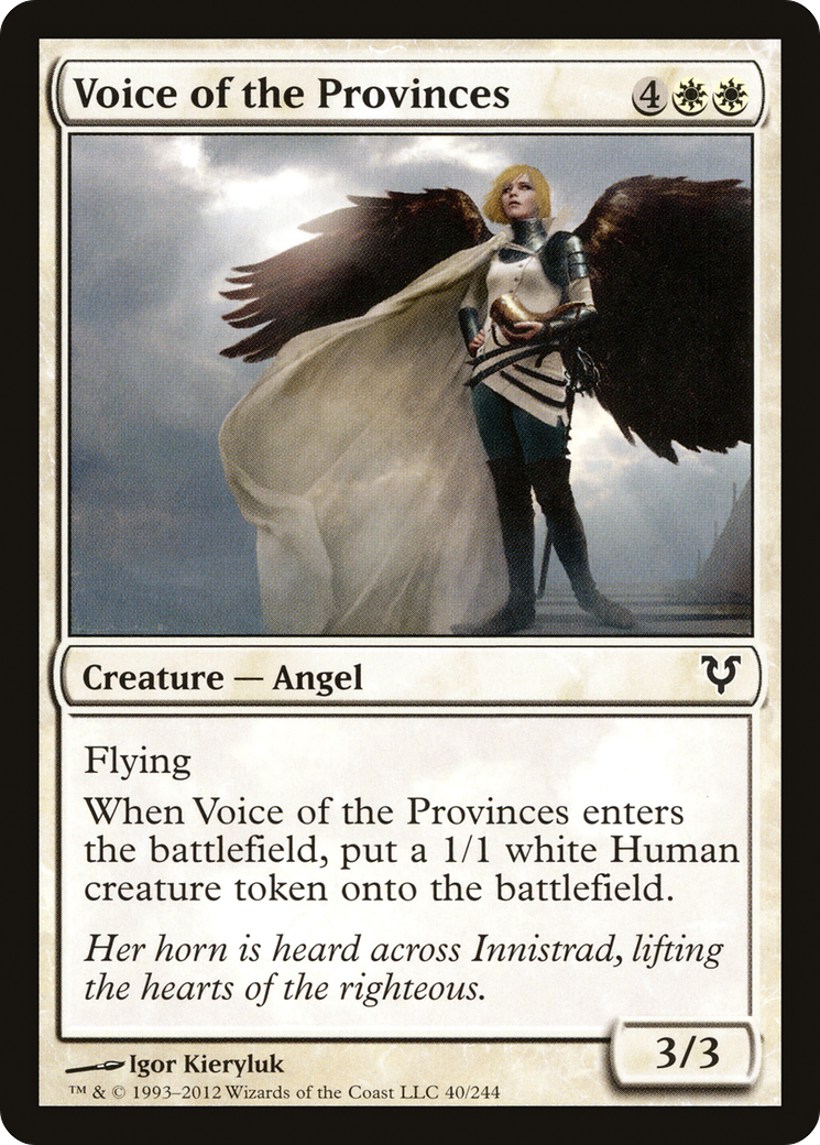 Voice of the Provinces (AVR-040) [Avacyn Restored] Foil MTG Single Wizards of the Coast