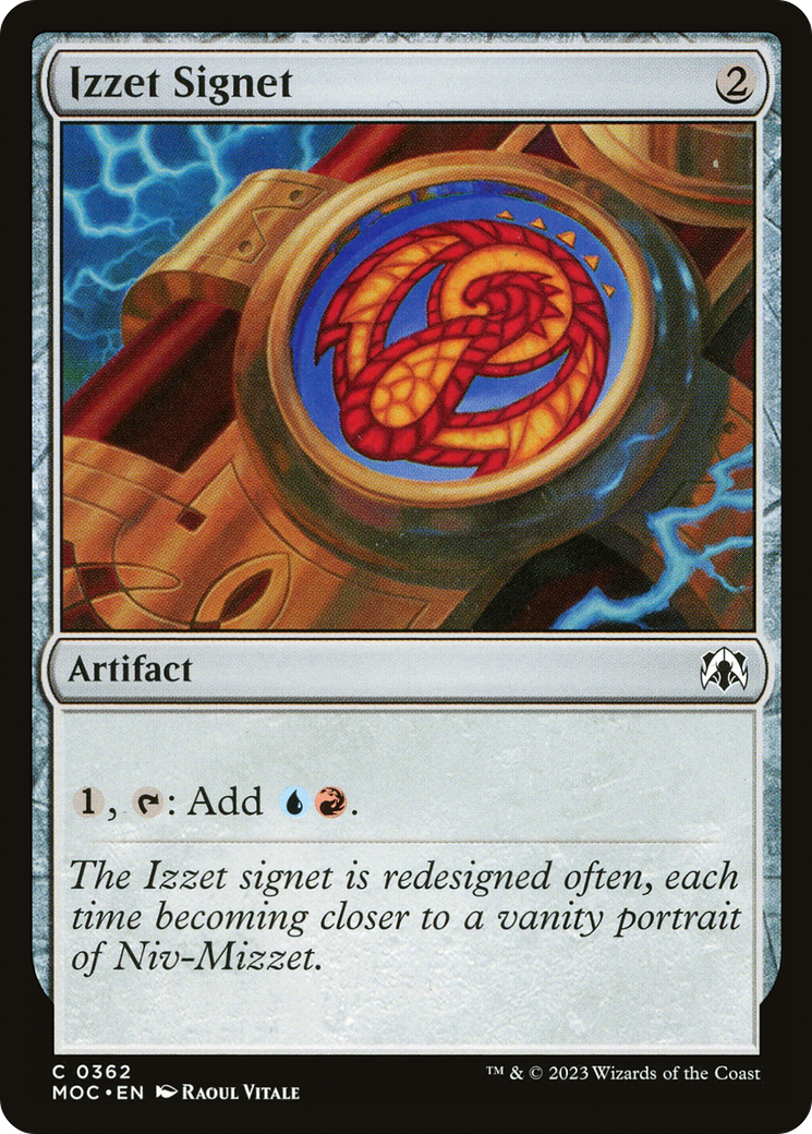 Izzet Signet (MOC-362) [March of the Machine Commander] MTG Single Wizards of the Coast