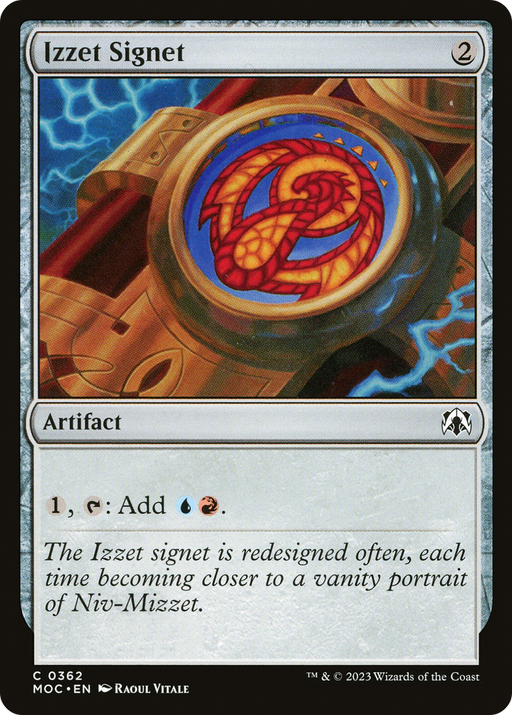 Izzet Signet (MOC-362) [March of the Machine Commander] MTG Single Wizards of the Coast