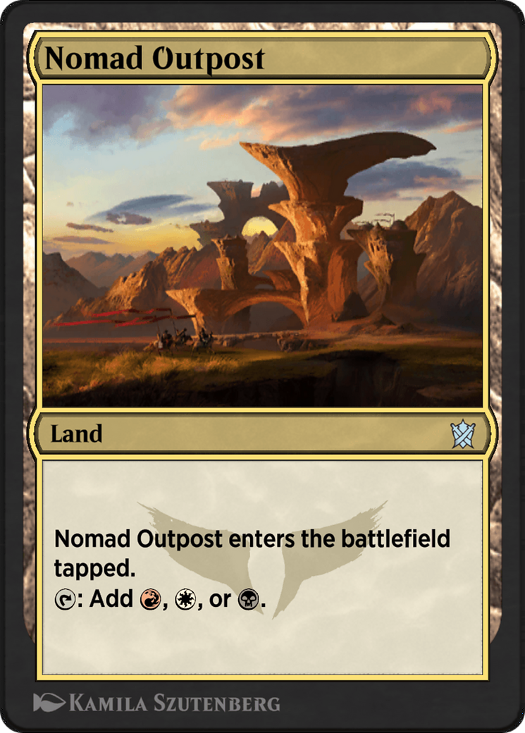 Nomad Outpost (KTK-237Y) [Khans of Tarkir] MTG Single Wizards of the Coast