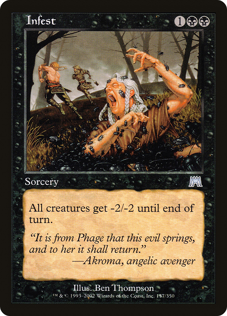 Infest (ONS-157) [Onslaught] Foil MTG Single Wizards of the Coast