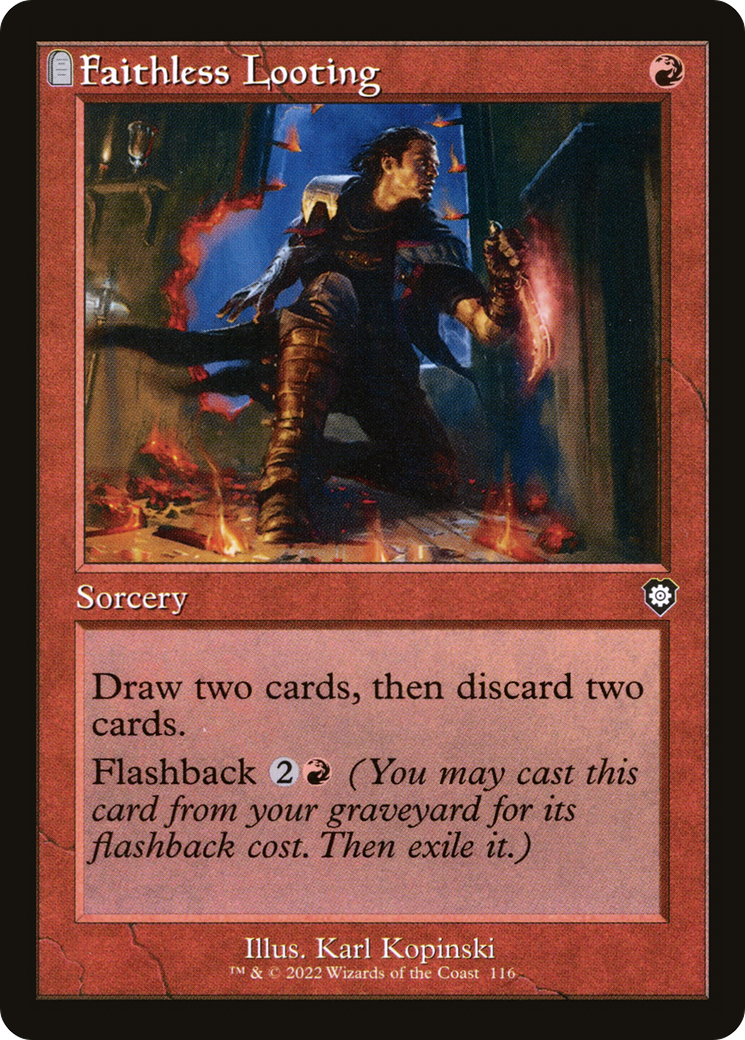 Faithless Looting (BRC-116) [The Brothers' War Commander] MTG Single Wizards of the Coast