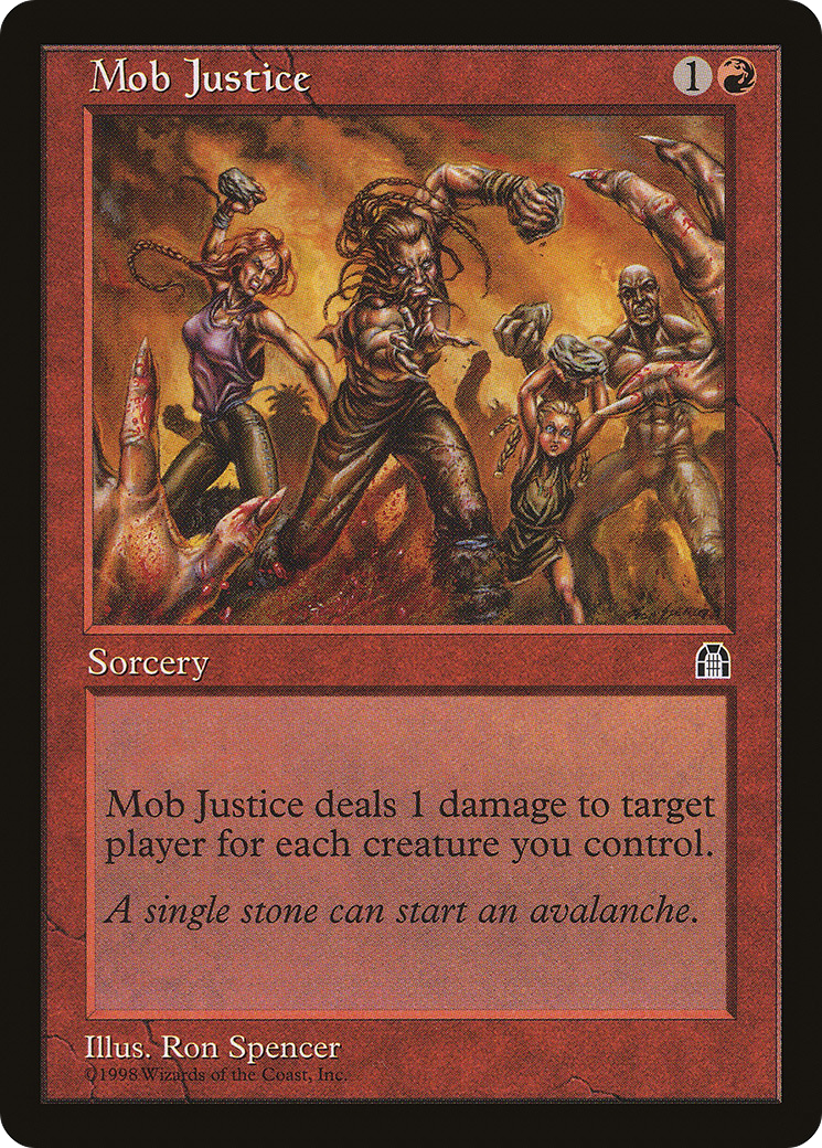 Mob Justice (STH-) [Stronghold] MTG Single Wizards of the Coast