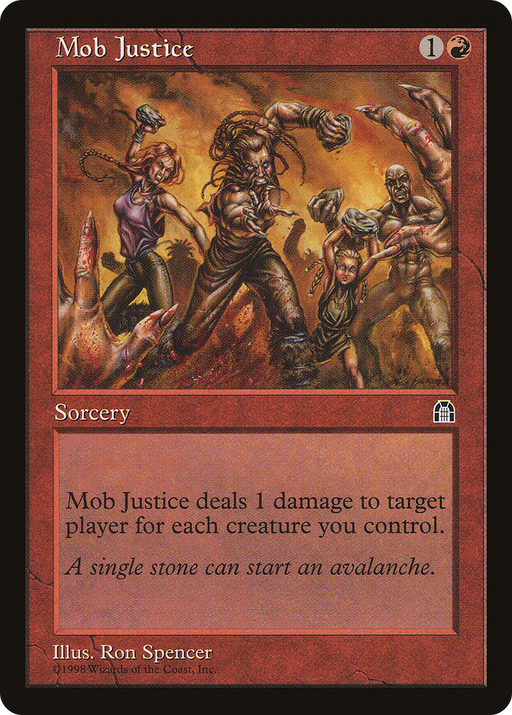 Mob Justice (STH-) [Stronghold] MTG Single Wizards of the Coast