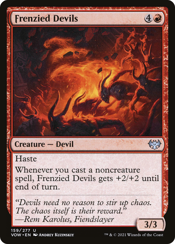 Frenzied Devils (VOW-159) [Innistrad: Crimson Vow] MTG Single Wizards of the Coast