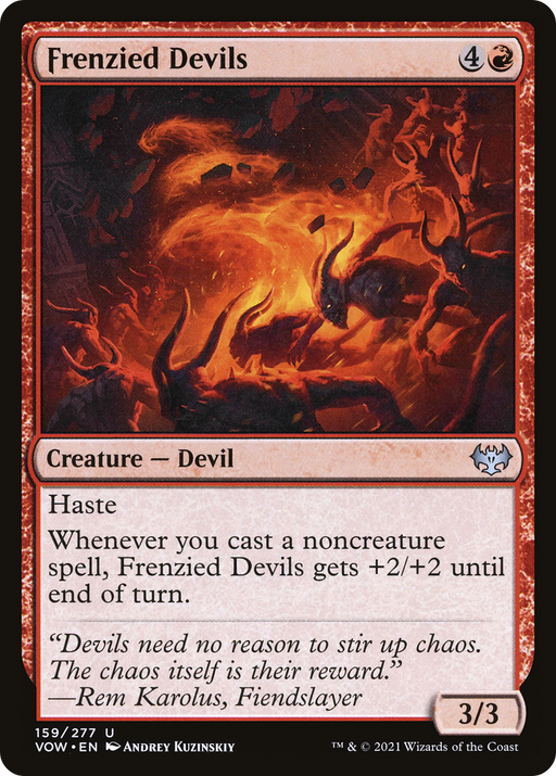 Frenzied Devils (VOW-159) [Innistrad: Crimson Vow] MTG Single Wizards of the Coast