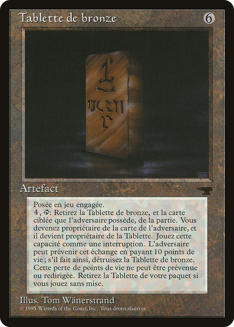 Bronze Tablet (French) - "Tablette de bronze" (REN-) [Renaissance] MTG Single Wizards of the Coast