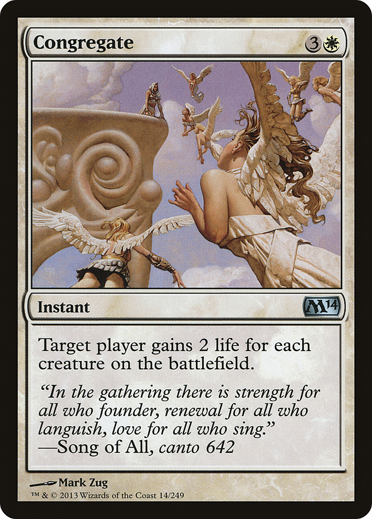 Congregate (M14-014) [Magic 2014] Foil MTG Single Wizards of the Coast