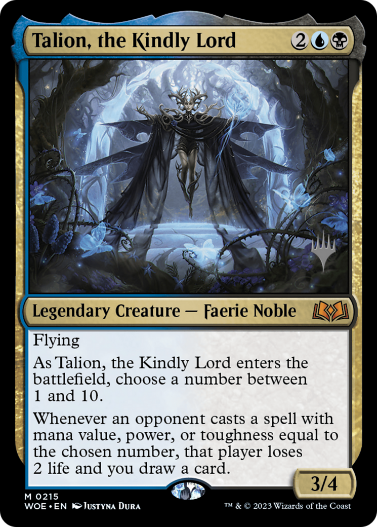 Talion, the Kindly Lord (PPWOE-215) [Wilds of Eldraine Promos] MTG Single Wizards of the Coast