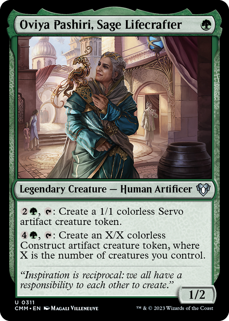 Oviya Pashiri, Sage Lifecrafter (CMM-311) [Commander Masters] MTG Single Wizards of the Coast