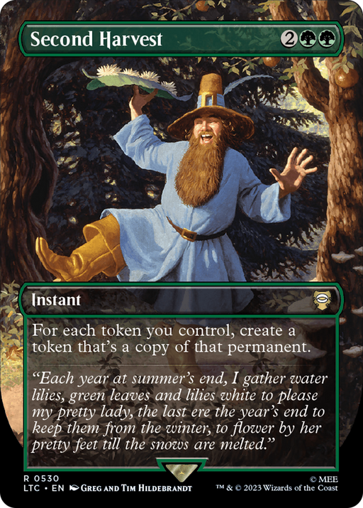 Second Harvest (LTC-530) [Tales of Middle-earth Commander] (Borderless) Foil MTG Single Wizards of the Coast
