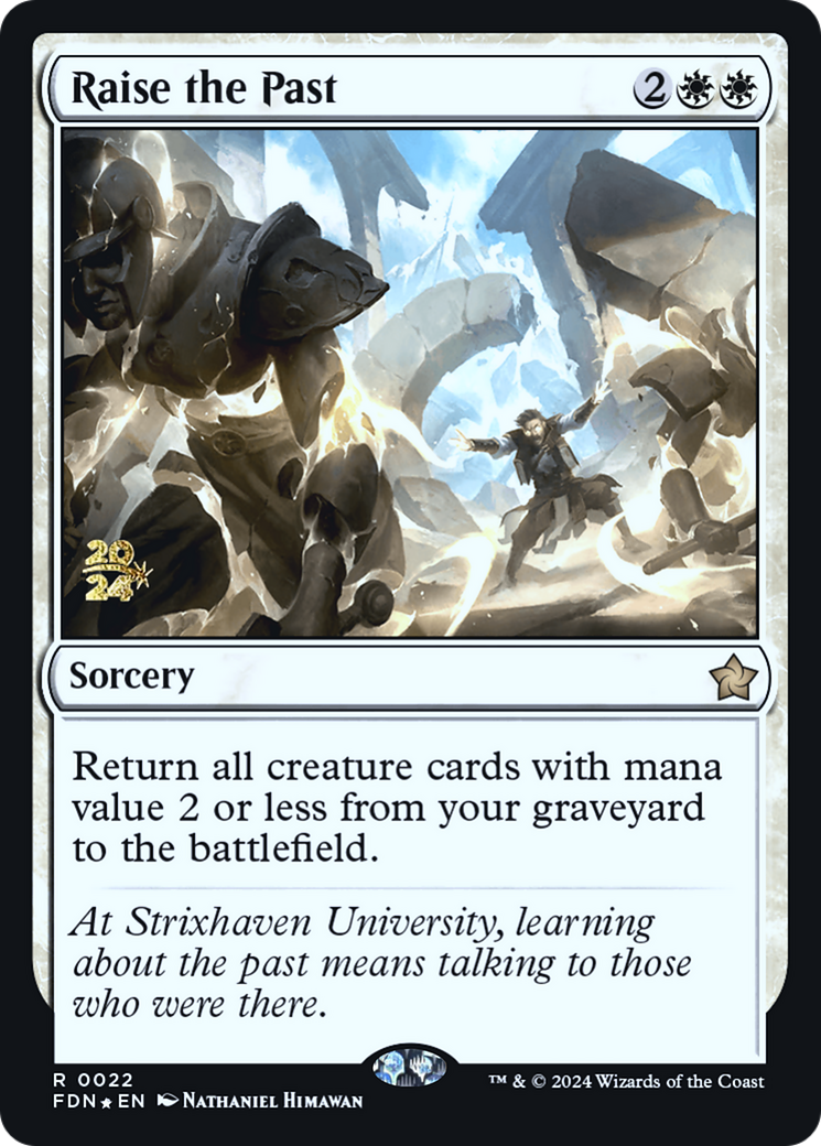 Raise the Past (PRE-022) [Foundations Promos] Foil MTG Single Wizards of the Coast