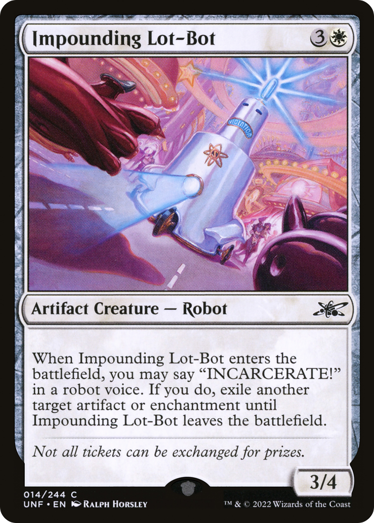 Impounding Lot-Bot (UNF-014) [Unfinity] Foil MTG Single Wizards of the Coast