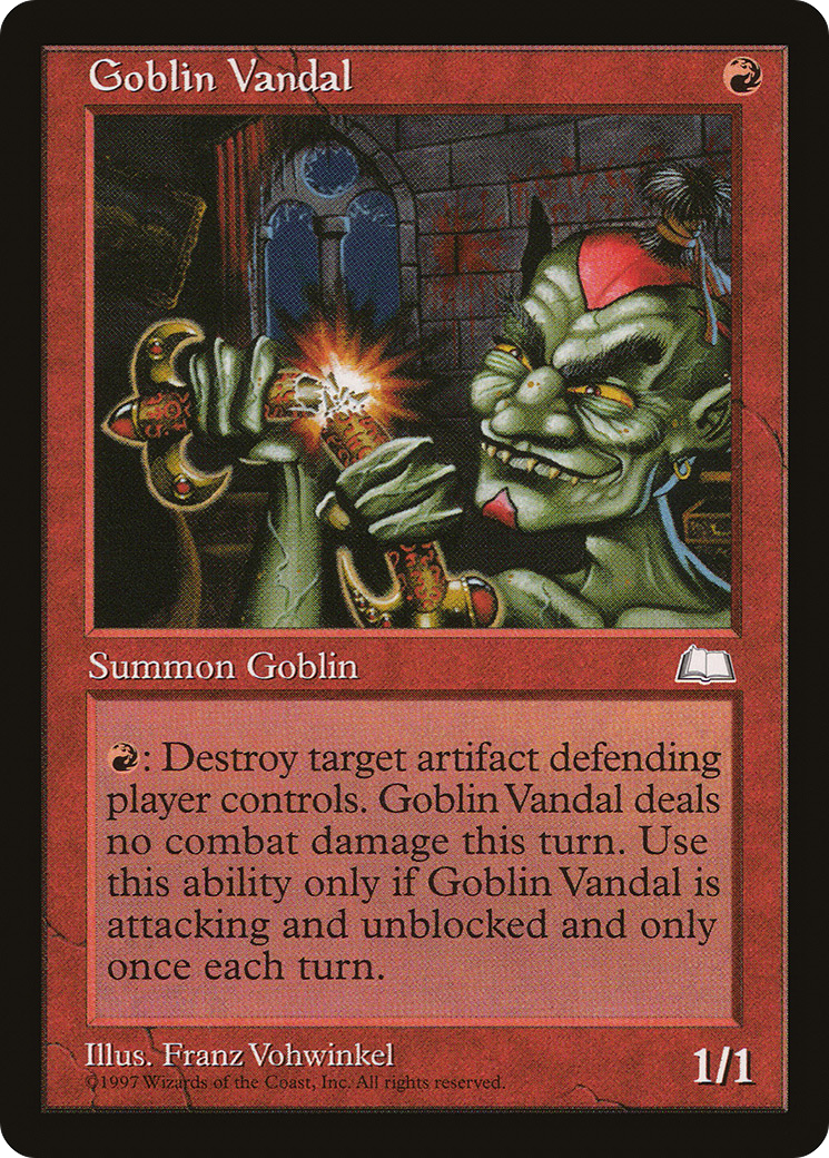Goblin Vandal (WTH-105) [Weatherlight] MTG Single Wizards of the Coast