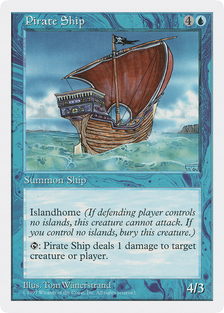 Pirate Ship (5ED-) [Fifth Edition] MTG Single Wizards of the Coast