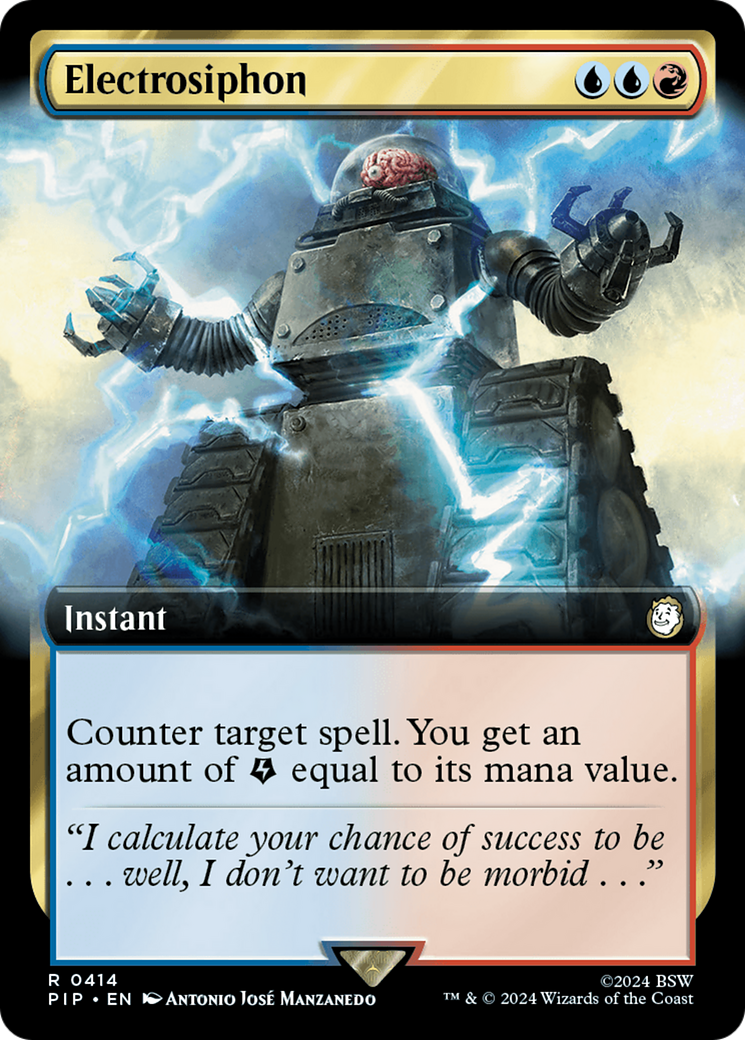 Electrosiphon (PIP-414) [Fallout] (Extended Art) MTG Single Wizards of the Coast