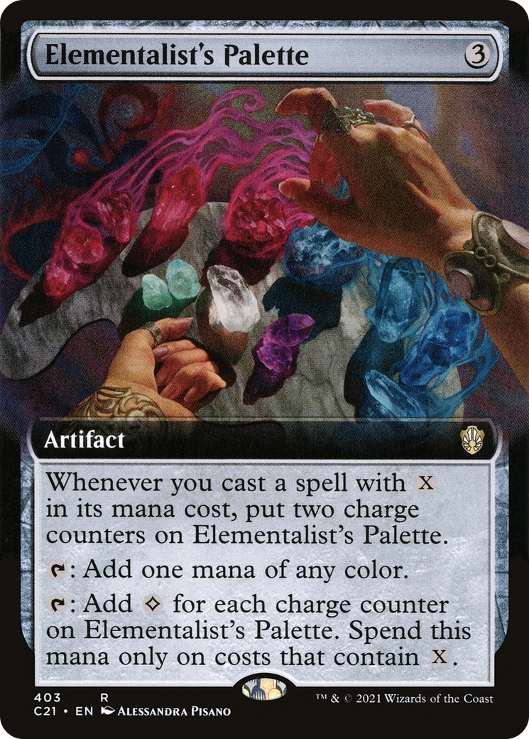 Elementalist's Palette (C21-403) [Commander 2021] (Extended Art) MTG Single Wizards of the Coast