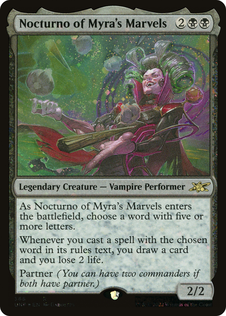 Nocturno of Myra's Marvels (Galaxy Foil) (UNF-368) [Unfinity] Foil MTG Single Wizards of the Coast