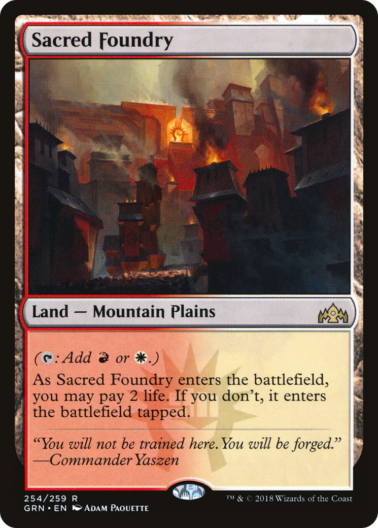 Sacred Foundry (GRN-254) [Guilds of Ravnica] MTG Single Wizards of the Coast