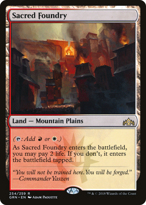 Sacred Foundry (GRN-254) [Guilds of Ravnica] MTG Single Wizards of the Coast