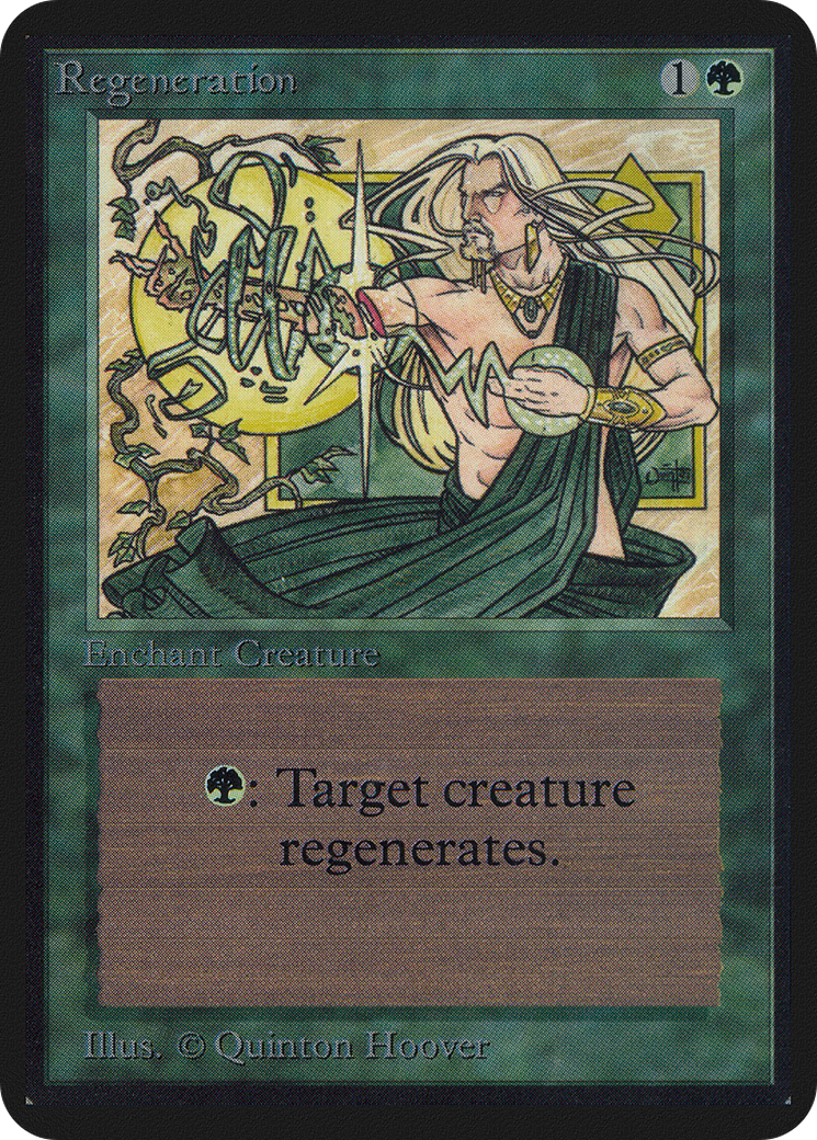 Regeneration (LEA-) [Oldschool] Limited Edition Alpha MTG Single Wizards of the Coast