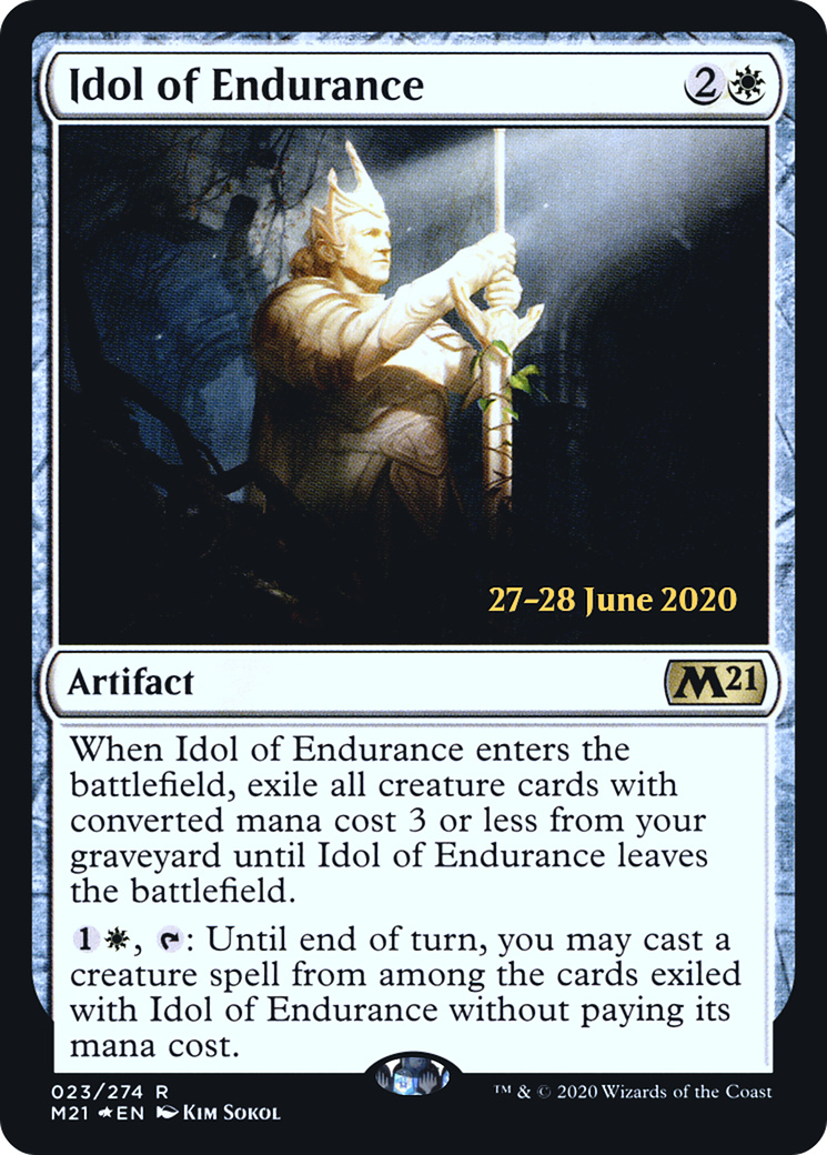 Idol of Endurance (PRE-023) [Core Set 2021 Promos] Foil MTG Single Wizards of the Coast