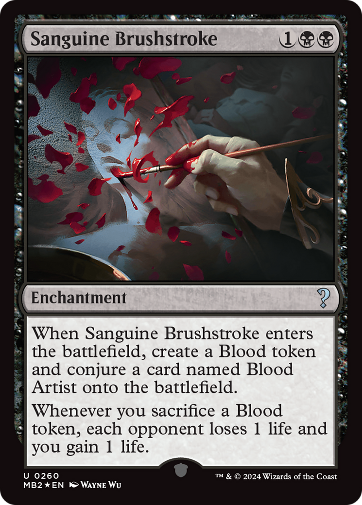 Sanguine Brushstroke (MB2-260) [Mystery Booster] Mystery Booster 2 Foil MTG Single Wizards of the Coast