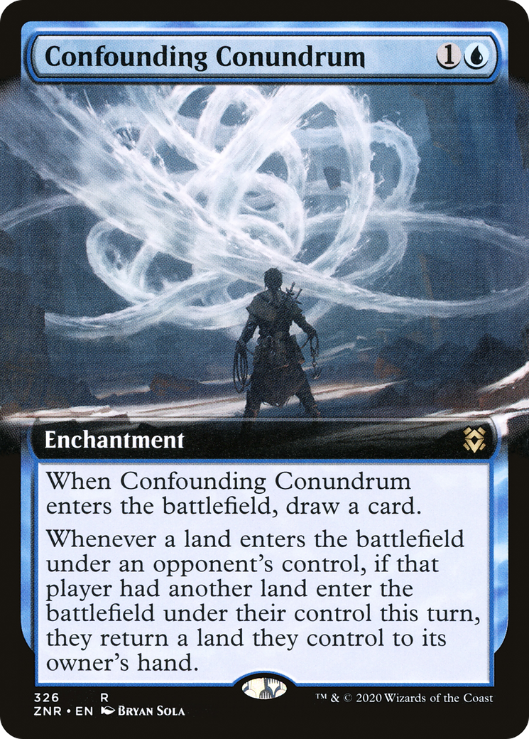 Confounding Conundrum (ZNR-326) [Zendikar Rising] (Extended Art) MTG Single Wizards of the Coast