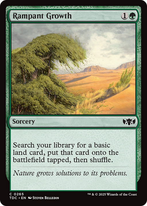 Rampant Growth (TDC-265) [Commander: Tarkir: Dragonstorm] MTG Single Wizards of the Coast